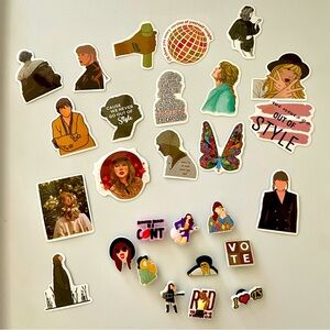 NEW Taylor Swift Stickers and Croc Charms